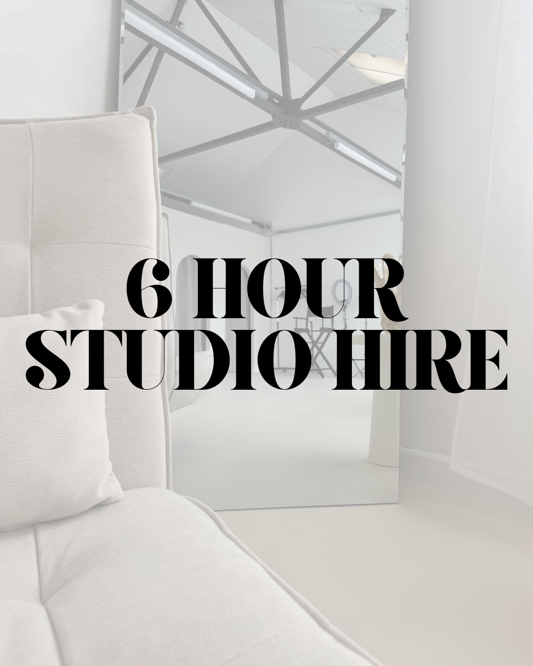 6 HOUR STUDIO HIRE