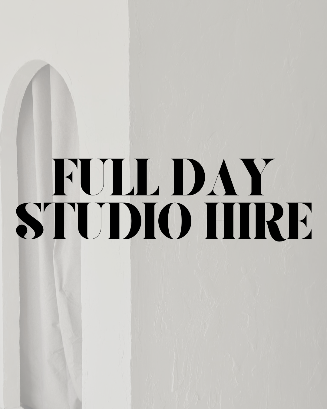 FULL DAY CONTENT STUDIO HIRE