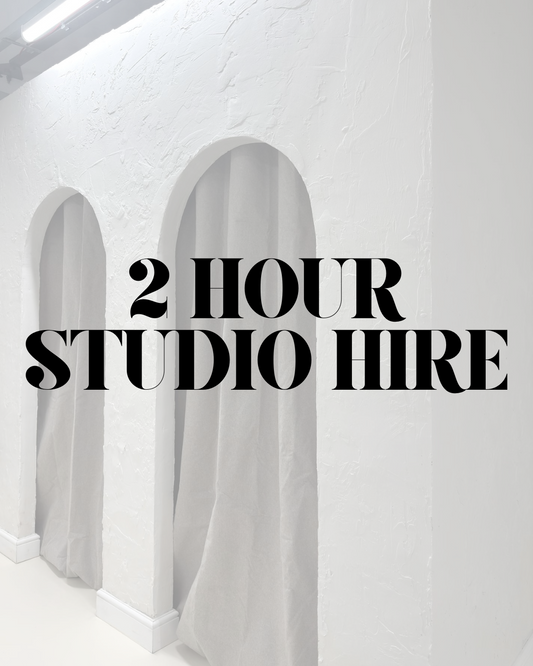2 HOUR STUDIO HIRE (not available on weekends)