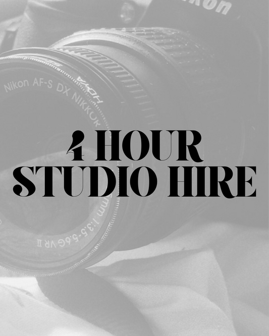 4 HOUR STUDIO HIRE