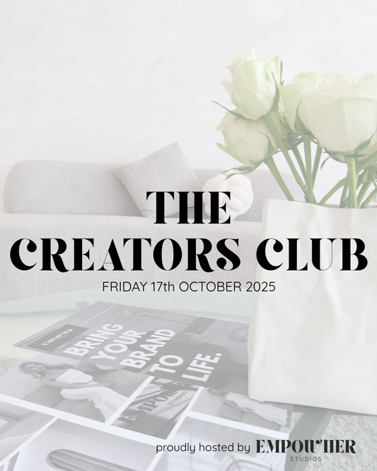 THE CREATORS CLUB - Friday 17th October