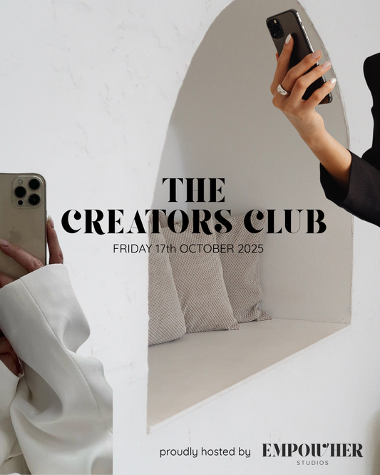 THE CREATORS CLUB - Friday 17th October